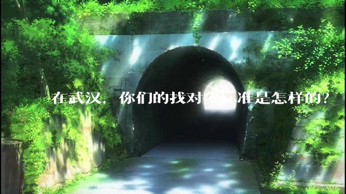 在武汉，你们的找对象标准是怎样的？